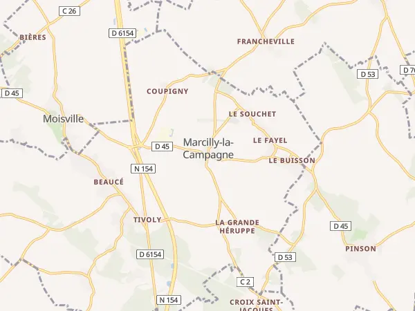 Plan de Marcilly-la-Campagne
