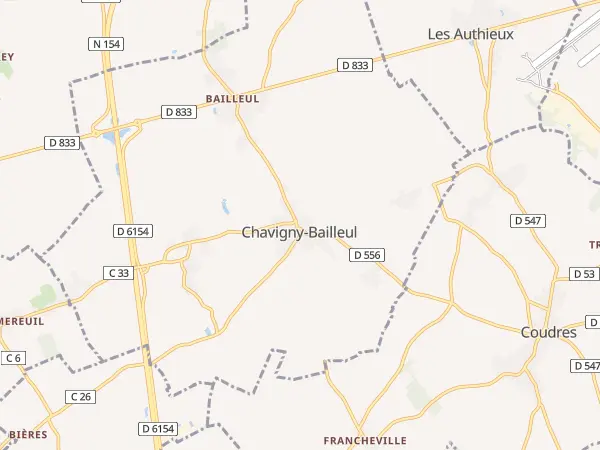 Plan de Chavigny-Bailleul