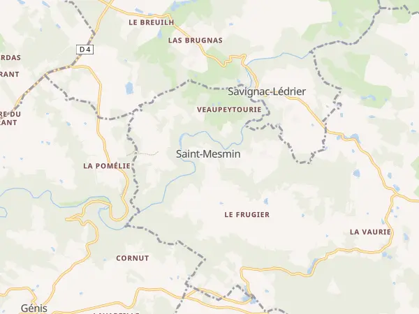 Plan de Saint-Mesmin