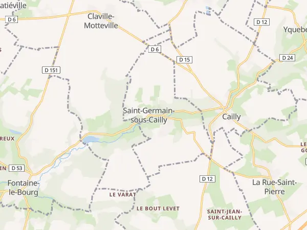 Plan de Saint-Germain-sous-Cailly