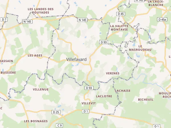 Plan de Villefavard
