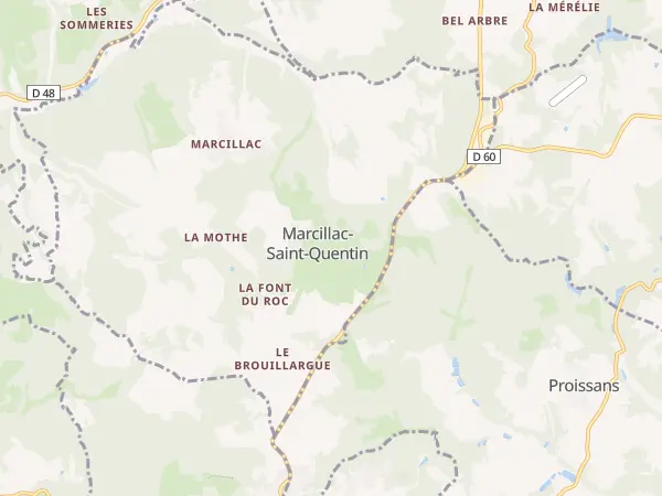 Plan de Marcillac-Saint-Quentin