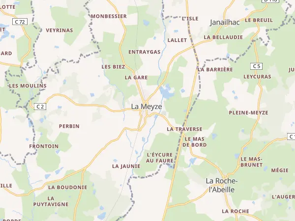 Plan de La Meyze
