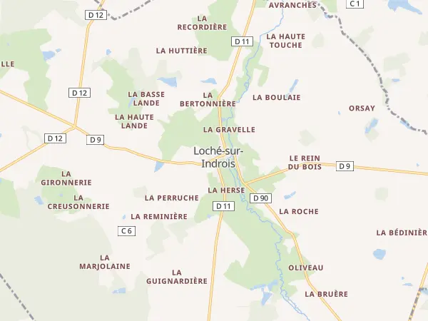 Plan de Loché-sur-Indrois
