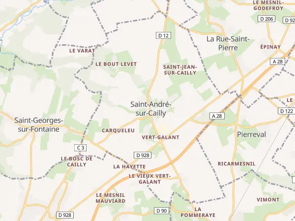 Plan de Saint-André-sur-Cailly