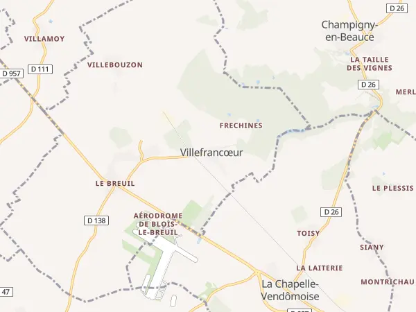 Plan de Villefrancœur