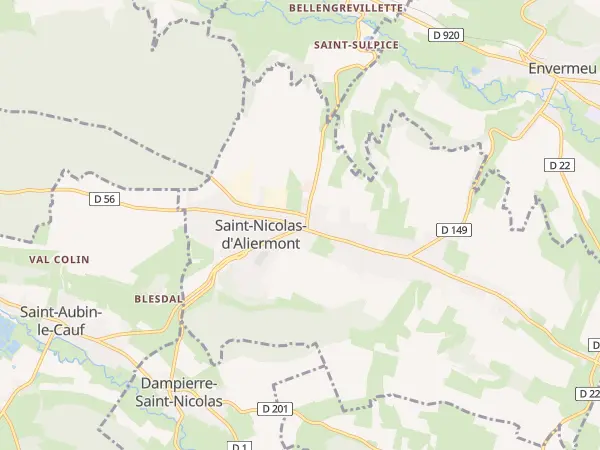Plan de Saint-Nicolas-d’Aliermont