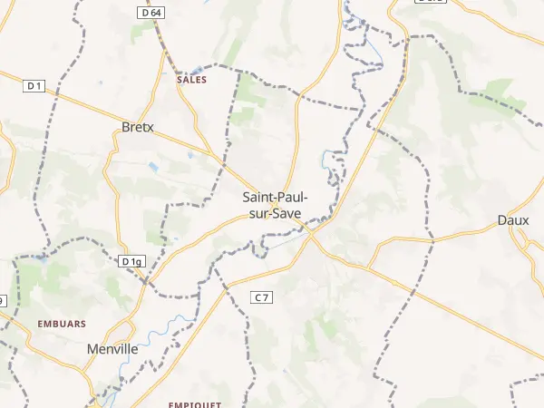 Plan de Saint-Paul-sur-Save