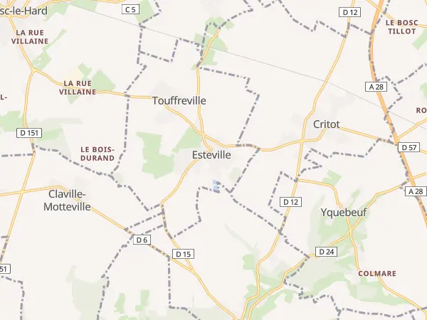 Plan de Esteville