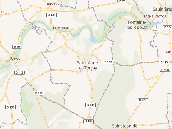 Plan de Saint-Ange-et-Torçay