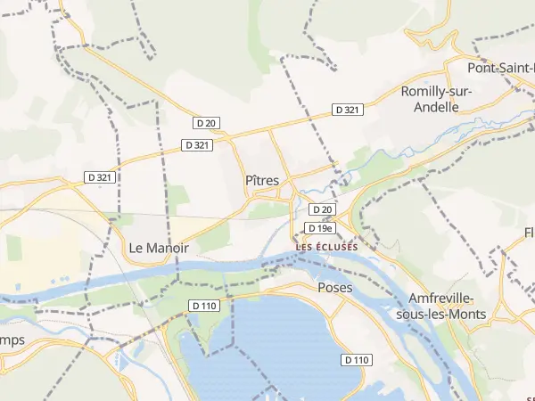 Plan de Pîtres