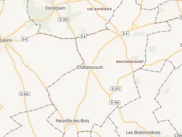 Plan de Châtaincourt