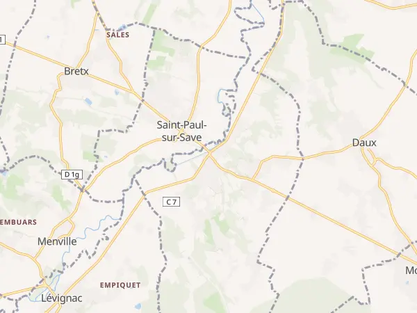 Plan de Montaigut-sur-Save