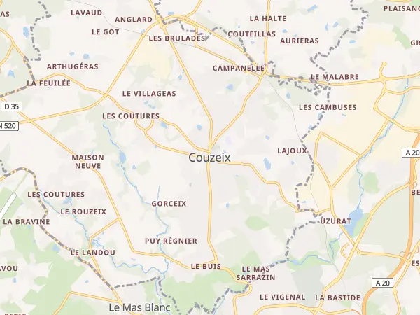 Plan de Couzeix