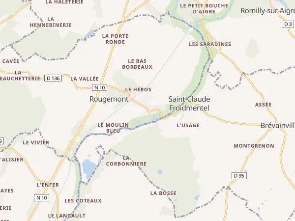 Plan de Saint-Jean-Froidmentel
