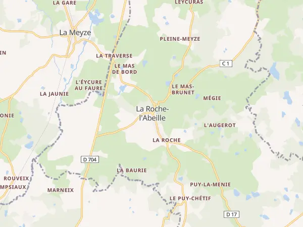 Plan de La Roche-l’Abeille