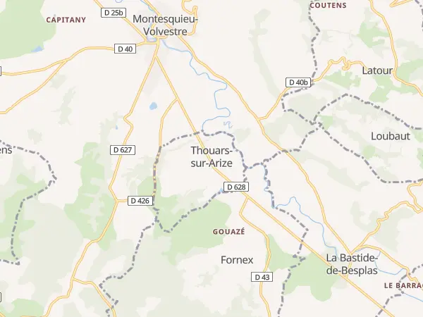 Plan de Thouars-sur-Arize