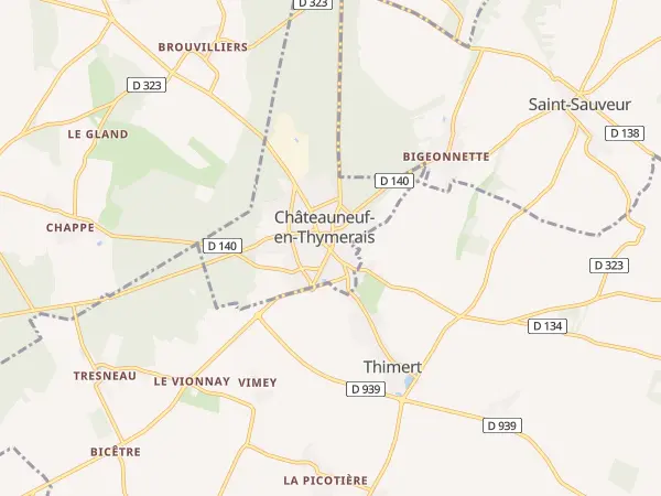 Plan de Châteauneuf-en-Thymerais