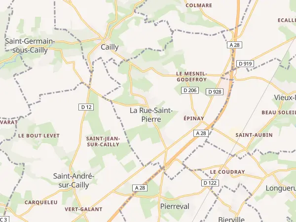 Plan de La Rue-Saint-Pierre