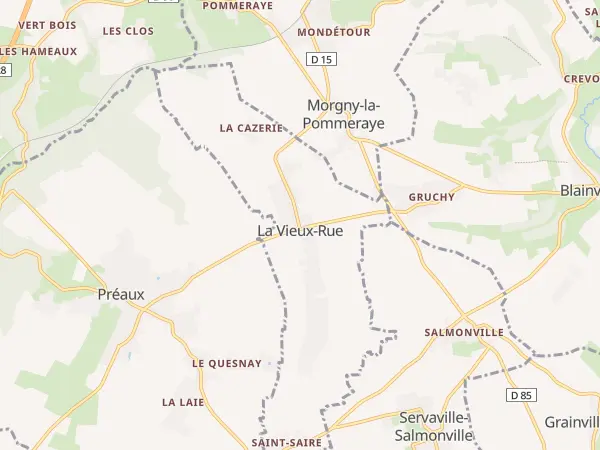 Plan de La Vieux-Rue