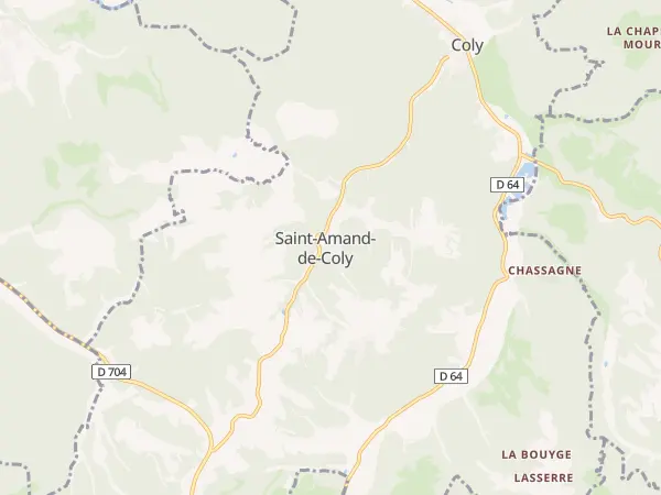Plan de Coly-Saint-Amand