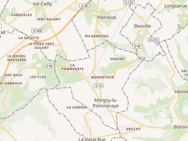 Plan de Morgny-la-Pommeraye