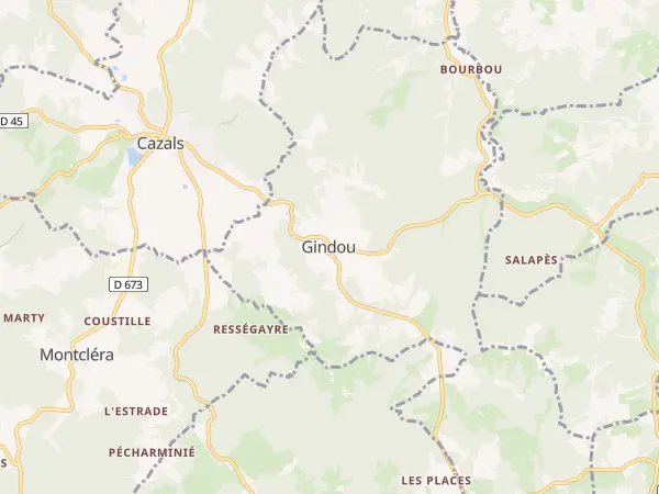 Plan de Gindou