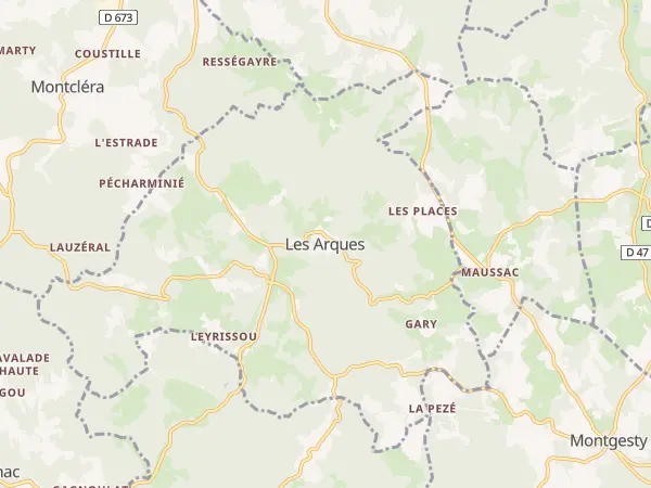 Plan des Arques