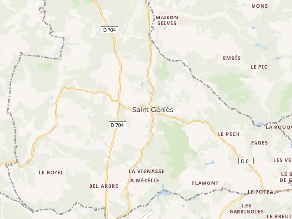 Plan de Saint-Geniès
