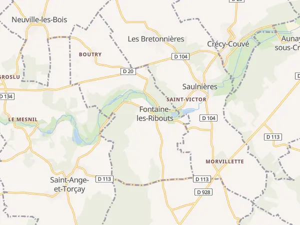 Plan de Fontaine-les-Ribouts