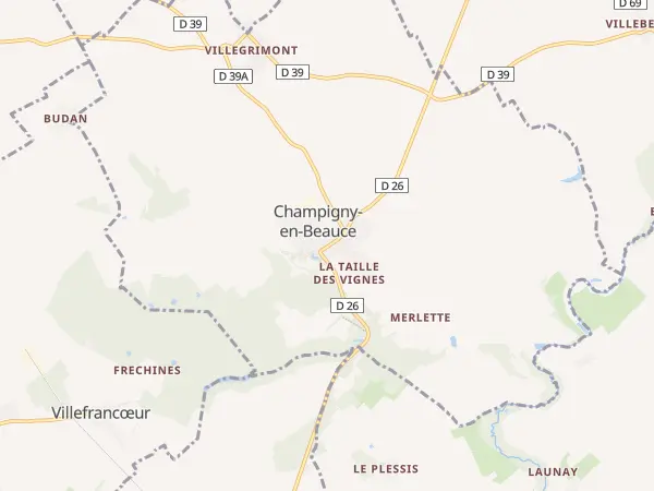 Plan de Champigny-en-Beauce