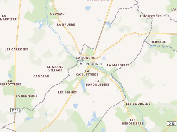 Plan de Villedômain