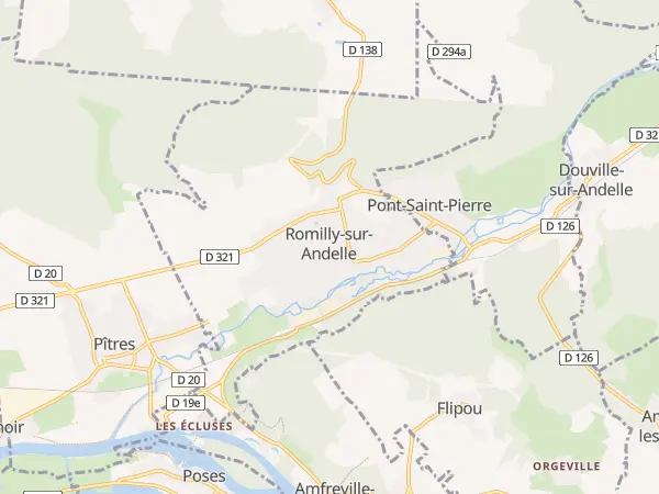 Plan de Romilly-sur-Andelle