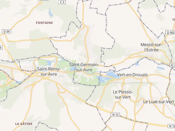 Plan de Saint-Germain-sur-Avre
