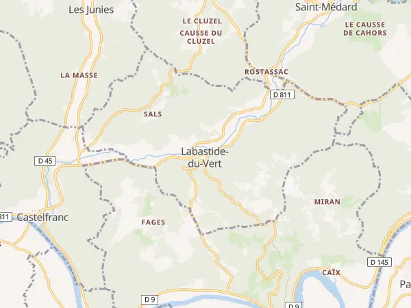 Plan de Labastide-du-Vert