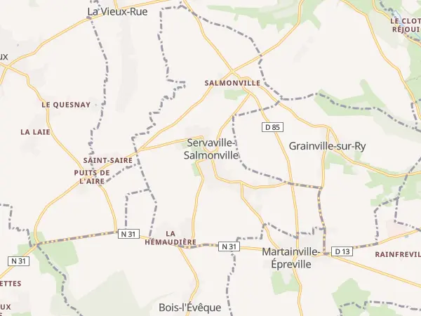 Plan de Servaville-Salmonville