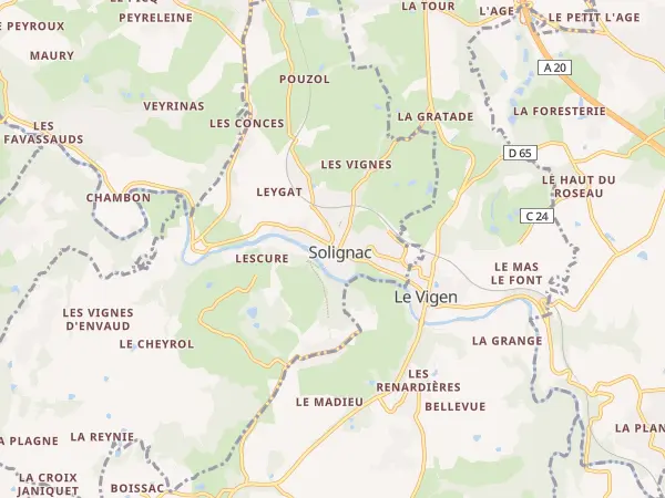Plan de Solignac