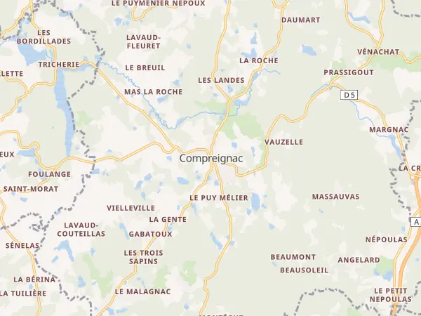 Plan de Compreignac