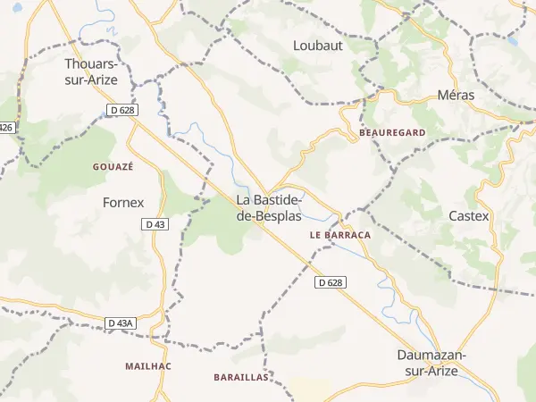 Plan de La Bastide-de-Besplas