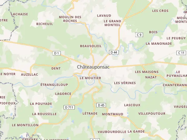 Plan de Châteauponsac