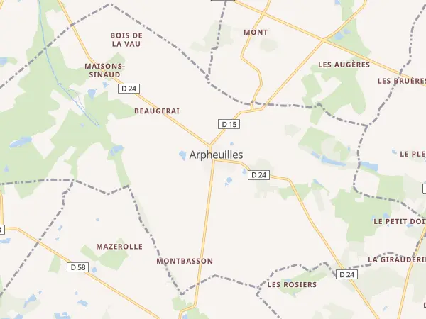 Plan de Arpheuilles
