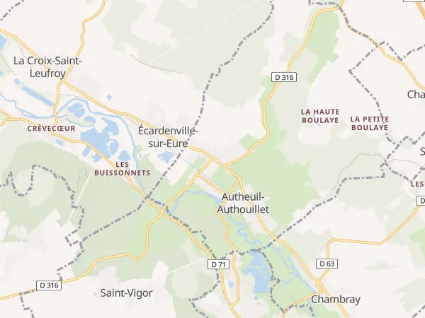 Plan de Autheuil-Authouillet