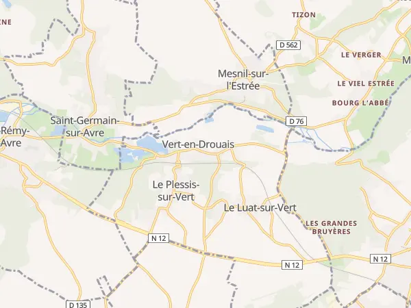 Plan de Vert-en-Drouais