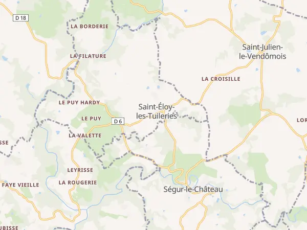 Plan de Saint-Éloy-les-Tuileries