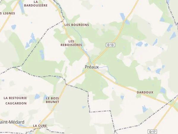 Plan de Préaux