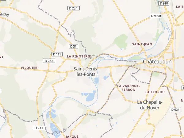 Plan de Saint-Denis-Lanneray