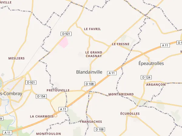 Plan de Blandainville