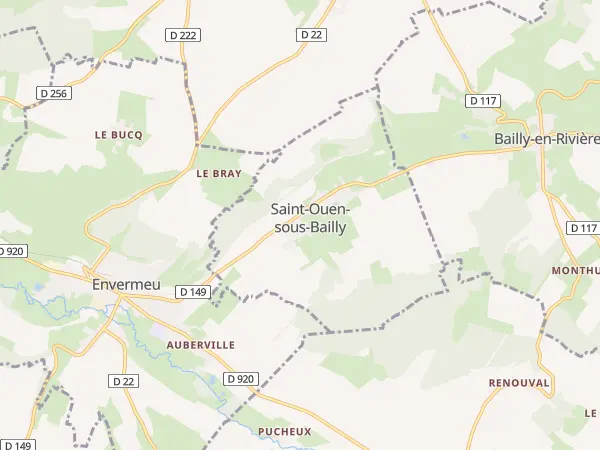 Plan de Saint-Ouen-sous-Bailly