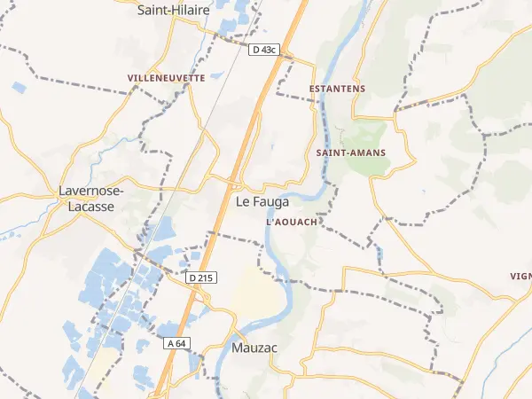 Plan du Fauga