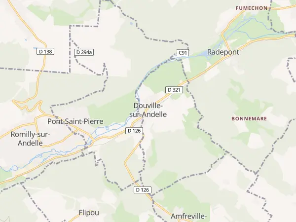 Plan de Douville-sur-Andelle